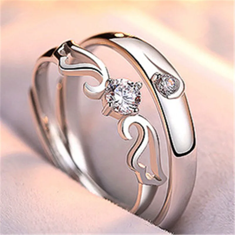 Hot selling dropshipping angel's wing 925 ring silver three times rhodium plate for women and man couples rings
Hot selling dropshipping angel's wing 925 ring silver three times rhodium plate for women and man couples rings