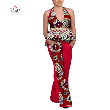 Women Tassel Top and Pants Sets Africn Ankara Print Sleeveless V-neck Tee and Pants Bazin Riche Women African Clothing WY4015
Women Tassel Top and Pants Sets Africn Ankara Print Sleeveless V-neck Tee and Pants Bazin Riche Women African Clothing WY4015