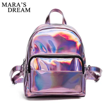 Mara's Dream 2018 New Women Backpack Zipper PU Leather Backpack Solid Color Hologram Laser Women School Laptop Backpack
Mara's Dream 2018 New Women Backpack Zipper PU Leather Backpack Solid Color Hologram Laser Women School Laptop Backpack