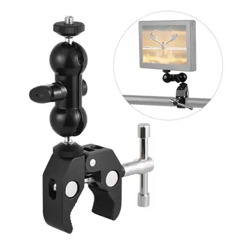 Dual Ballhead Arm Super Clamp Mount Multi-functional Double Ball Adapter for DSLR Camera Monitor LED Video Light External Mic
Dual Ballhead Arm Super Clamp Mount Multi-functional Double Ball Adapter for DSLR Camera Monitor LED Video Light External Mic