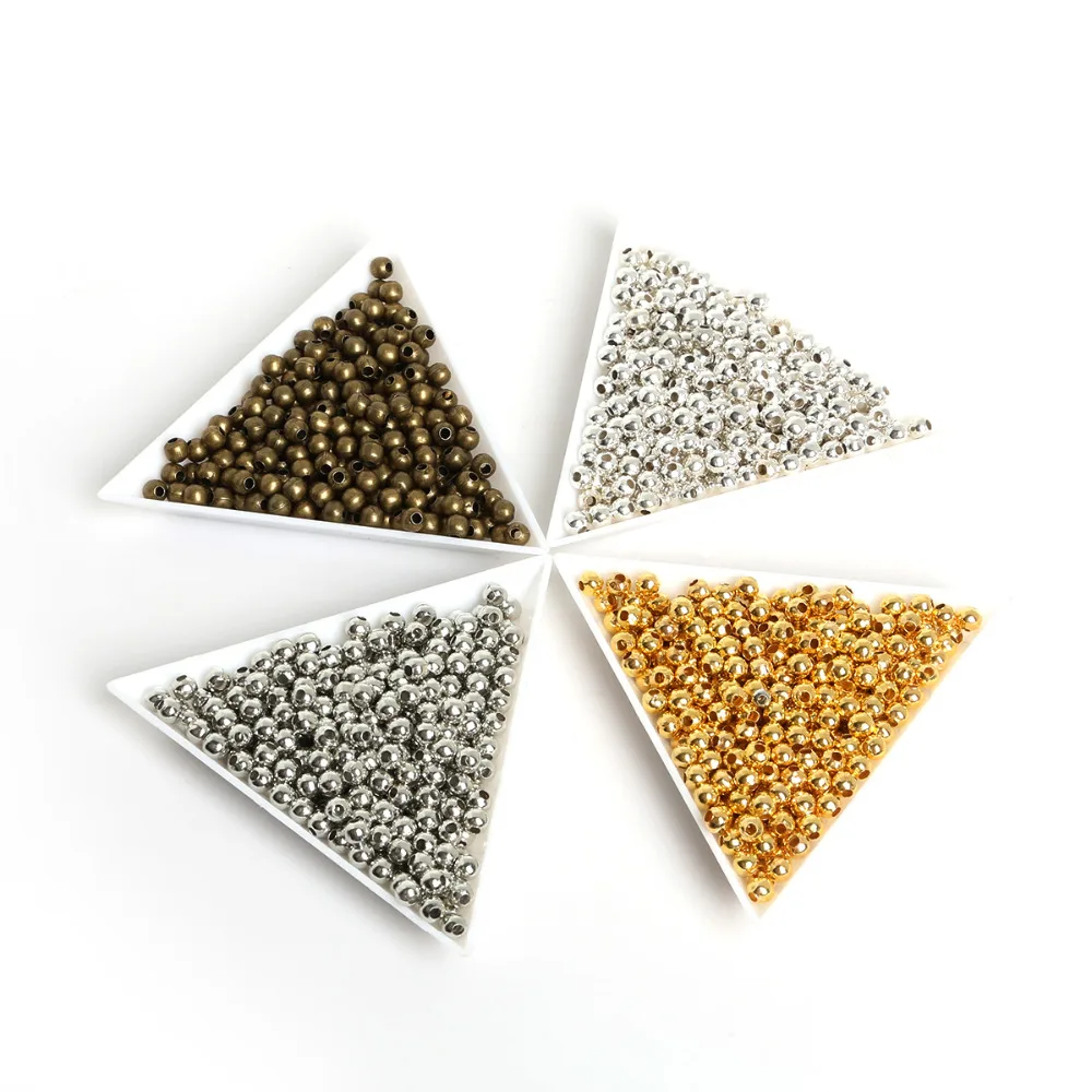 300-1000pcs 2.4mm 3.2mm 4mm Metal Beads Ball Charm Iron Spacer Beads For Jewelry Making DIY Bracelet Necklace
300-1000pcs 2.4mm 3.2mm 4mm Metal Beads Ball Charm Iron Spacer Beads For Jewelry Making DIY Bracelet Necklace