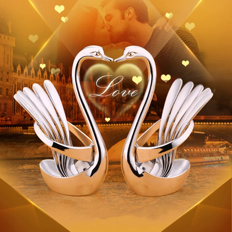 Creative Swan Fruit Fork Metal Base Holder Table Tableware for Coffee Fruit Forks Cutlery Decor Warm's House
Creative Swan Fruit Fork Metal Base Holder Table Tableware for Coffee Fruit Forks Cutlery Decor Warm's House