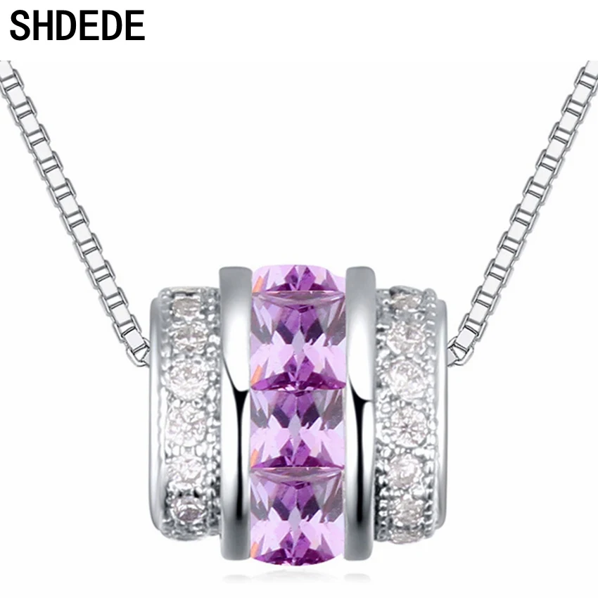 SHDEDE Purple CZ Crystal from Austrian Women Pendant Necklaces Cubic Zirconia Bead Fashion Jewelry Anniversary Gift +21631
SHDEDE Purple CZ Crystal from Austrian Women Pendant Necklaces Cubic Zirconia Bead Fashion Jewelry Anniversary Gift +21631