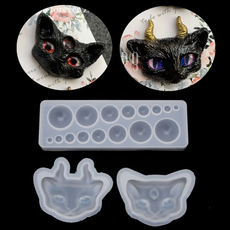 Cartoon Evil Cat Eye Silicone Mold Transparent UV Resin Molds Kit Epoxy Resin Casting Decorative Craft DIY Jewelry Tools
Cartoon Evil Cat Eye Silicone Mold Transparent UV Resin Molds Kit Epoxy Resin Casting Decorative Craft DIY Jewelry Tools