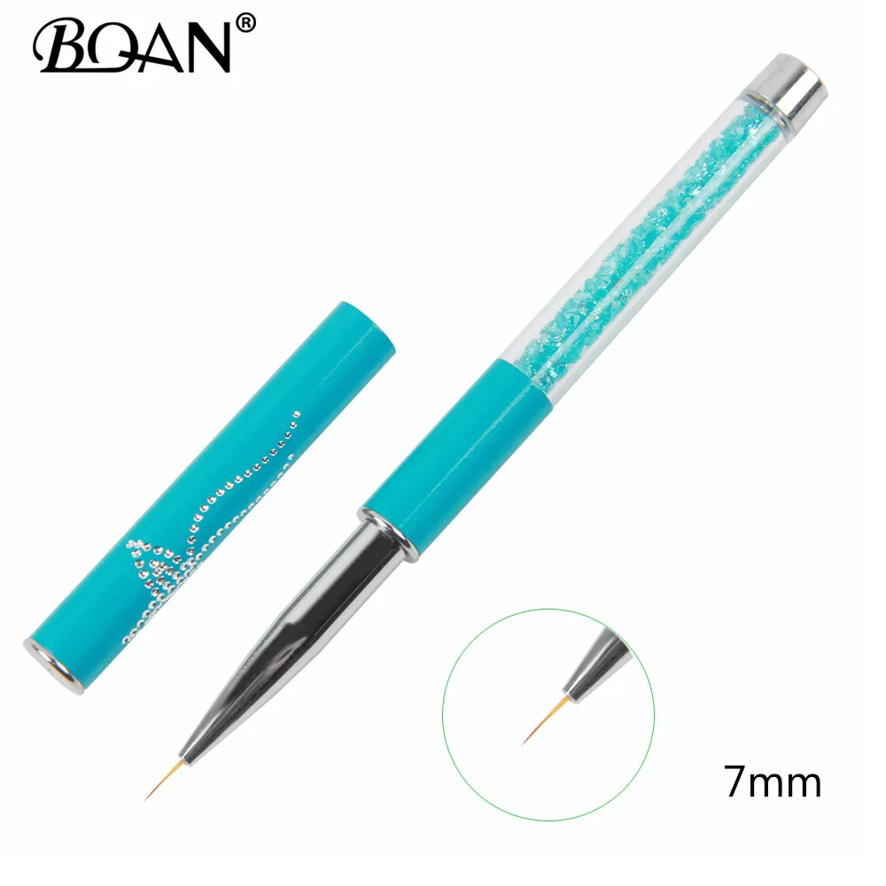 Boqian Turquoise Metal Handle 7mm Nail Art Striper Brush Imported Nylon Hair Liner Drawing Brush
Boqian Turquoise Metal Handle 7mm Nail Art Striper Brush Imported Nylon Hair Liner Drawing Brush