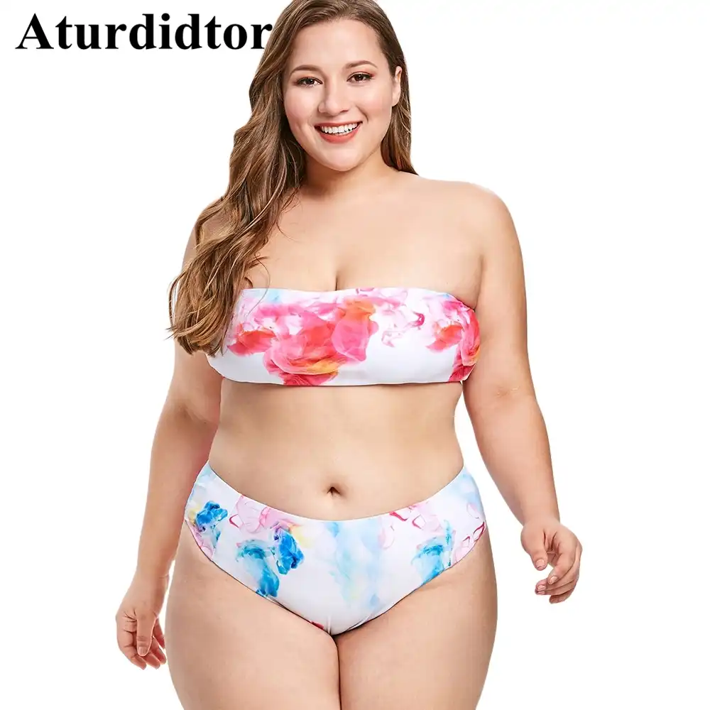 plus size strapless bathing suit