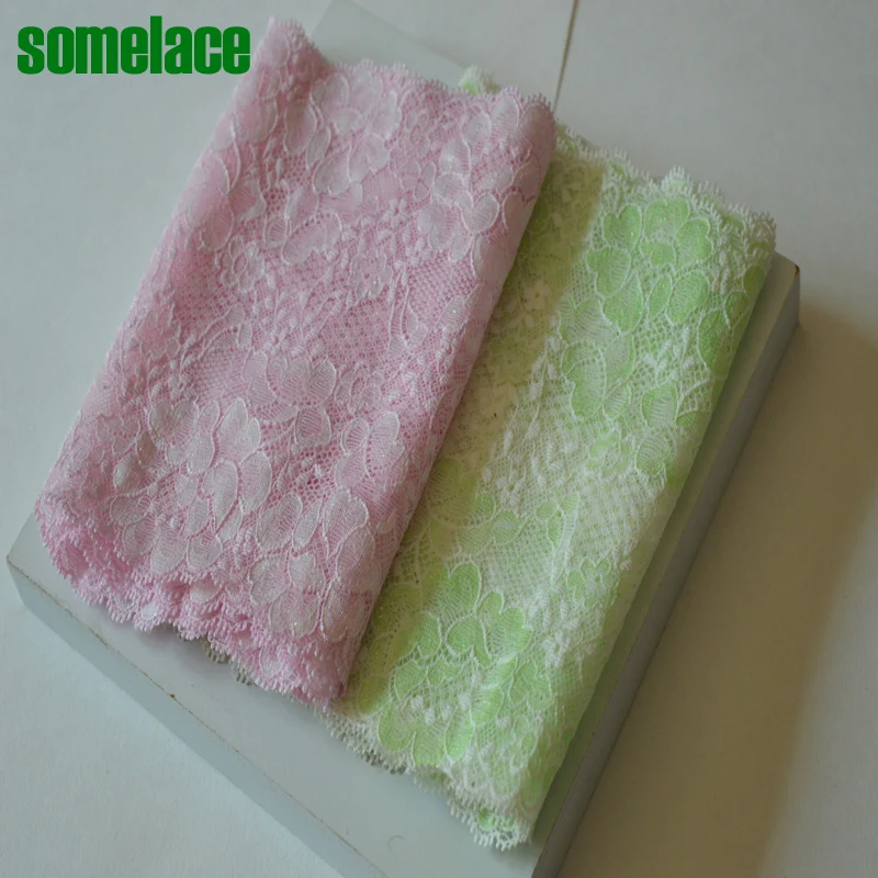 1Y 17cm fluorescence pink~green floral Stretch Lace Trim Elastic Lace Bridal Belt Headwear Garment Springy Lace Fabric
1Y 17cm fluorescence pink~green floral Stretch Lace Trim Elastic Lace Bridal Belt Headwear Garment Springy Lace Fabric