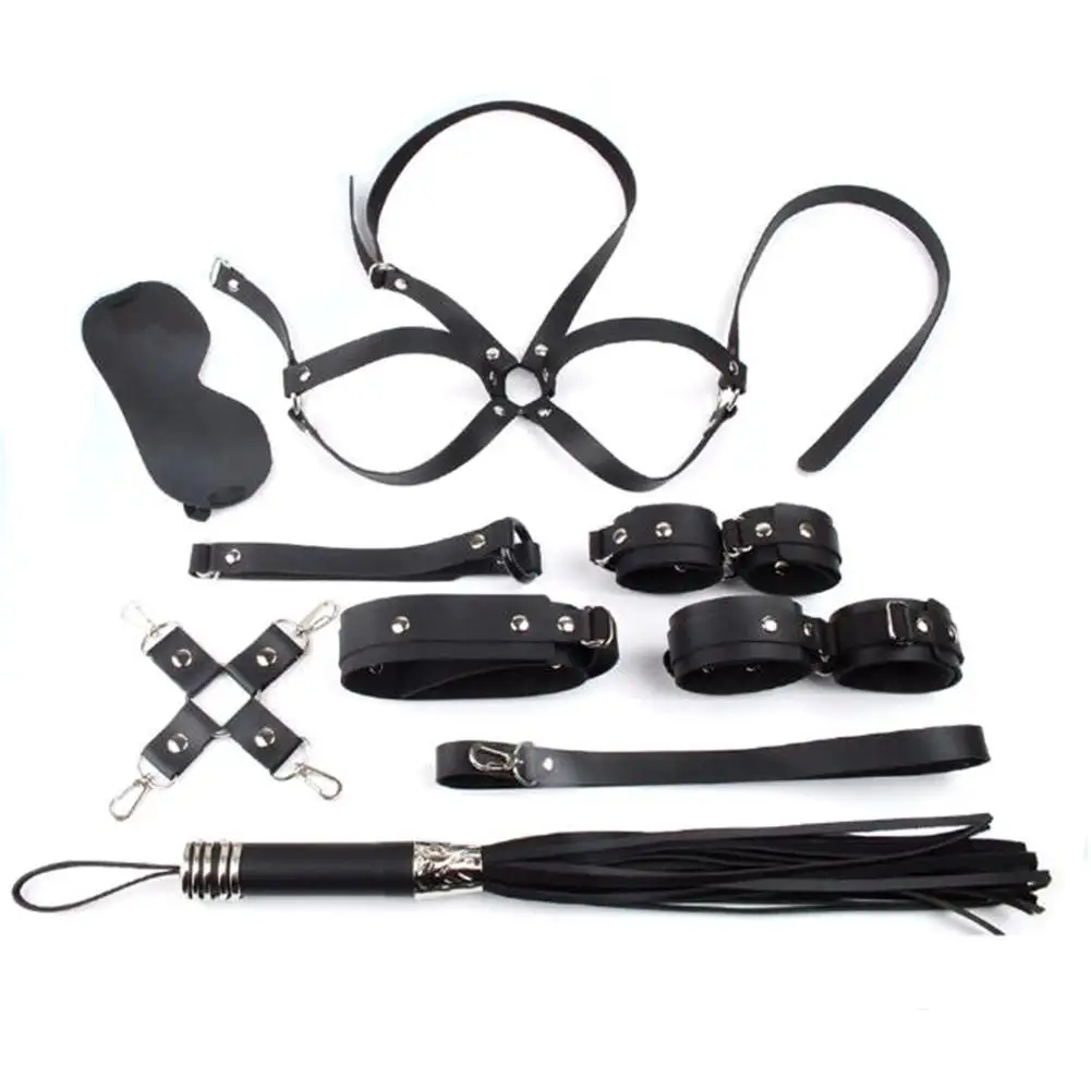 DreamBell 10pcs/Set High Quality Leather Sexy Restraint Game Set Beginner Bondage Kit for Couples
DreamBell 10pcs/Set High Quality Leather Sexy Restraint Game Set Beginner Bondage Kit for Couples