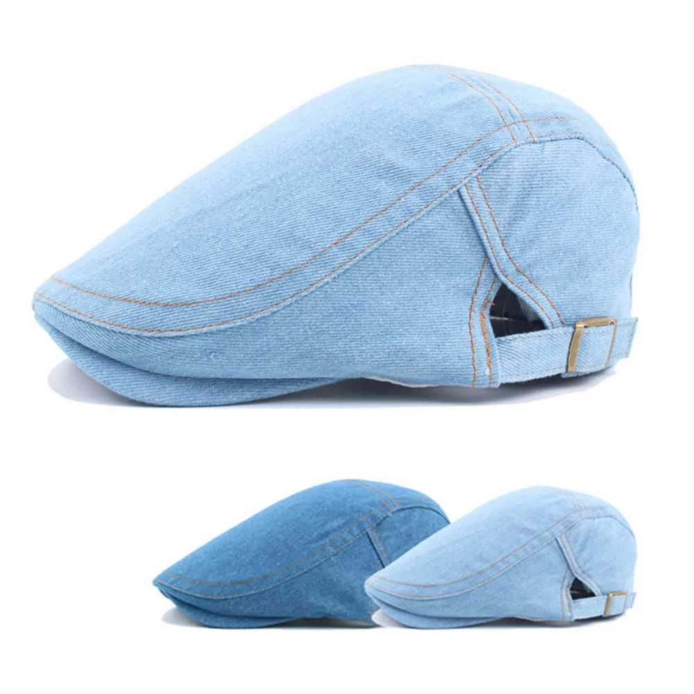 2018 Men's Casual Denim Flat Cap Ivy Gatsby Newsboy Hunting Hat Sunscreen Hat
2018 Men's Casual Denim Flat Cap Ivy Gatsby Newsboy Hunting Hat Sunscreen Hat