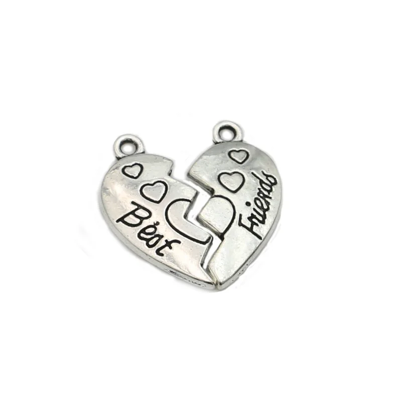 KJjewel Best Friends Charms Antique Silver Plated Pendant fit Bracelet Necklace Jewelry DIY Making Accessories 22x12mm
KJjewel Best Friends Charms Antique Silver Plated Pendant fit Bracelet Necklace Jewelry DIY Making Accessories 22x12mm
