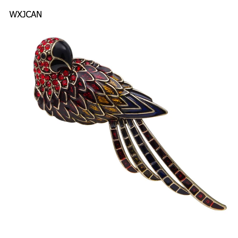 WXJCAN new style bird brooch women lady Rhinestone parrot brooch bird 3-lays enamel ambilight excellent jewelry Size 80mm*30mm
WXJCAN new style bird brooch women lady Rhinestone parrot brooch bird 3-lays enamel ambilight excellent jewelry Size 80mm*30mm