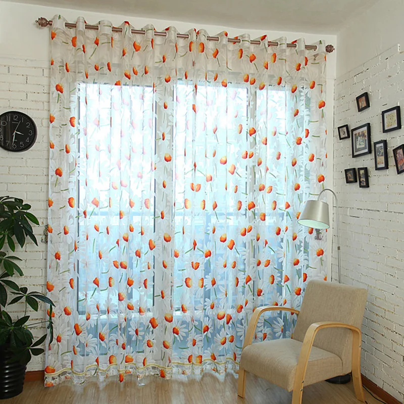 Daisy Floral Flower Burnout Tulle Window Screening Sheer Voile Curtain Gauze Translucidus for Bedroom Living Room Cafe Decor
Daisy Floral Flower Burnout Tulle Window Screening Sheer Voile Curtain Gauze Translucidus for Bedroom Living Room Cafe Decor