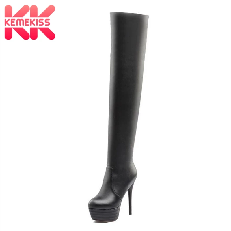 KemeKiss Plus Size 32-46 Fashion Over Knee Thigh High Boots Women Autumn Sexy Thin High Heels Platform Shoes Woman Footwear
KemeKiss Plus Size 32-46 Fashion Over Knee Thigh High Boots Women Autumn Sexy Thin High Heels Platform Shoes Woman Footwear