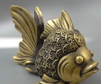 Free shipping S1536 Chinese Collect Bronze Copper Lovely Fish Goldfish Statue Animal Art Sculpture
Free shipping S1536 Chinese Collect Bronze Copper Lovely Fish Goldfish Statue Animal Art Sculpture