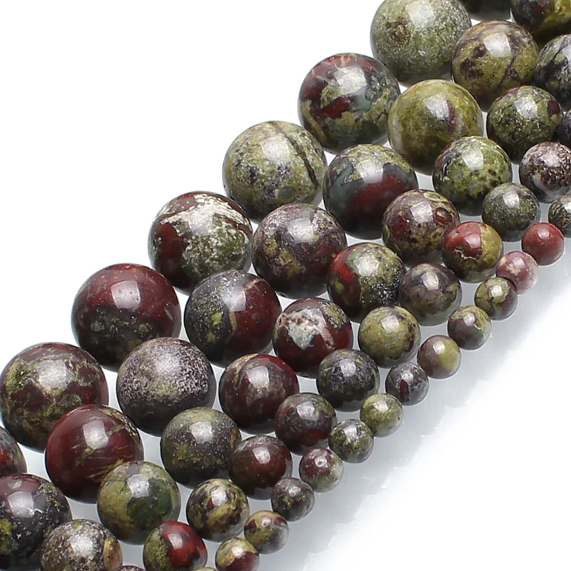 Natural Dragon Bloodstone Jasper Stone Round Beads For Jewelry Making Bracelet 15inches 4/6/8/10/12mm Pick Size
Natural Dragon Bloodstone Jasper Stone Round Beads For Jewelry Making Bracelet 15inches 4/6/8/10/12mm Pick Size