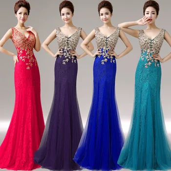 Long V Neck Mermaid Evening Dress Lace Sequins Ruched Tulle Formal Dress Backless Rhinestone Appliques Prom Gowns For Wedding
Long V Neck Mermaid Evening Dress Lace Sequins Ruched Tulle Formal Dress Backless Rhinestone Appliques Prom Gowns For Wedding