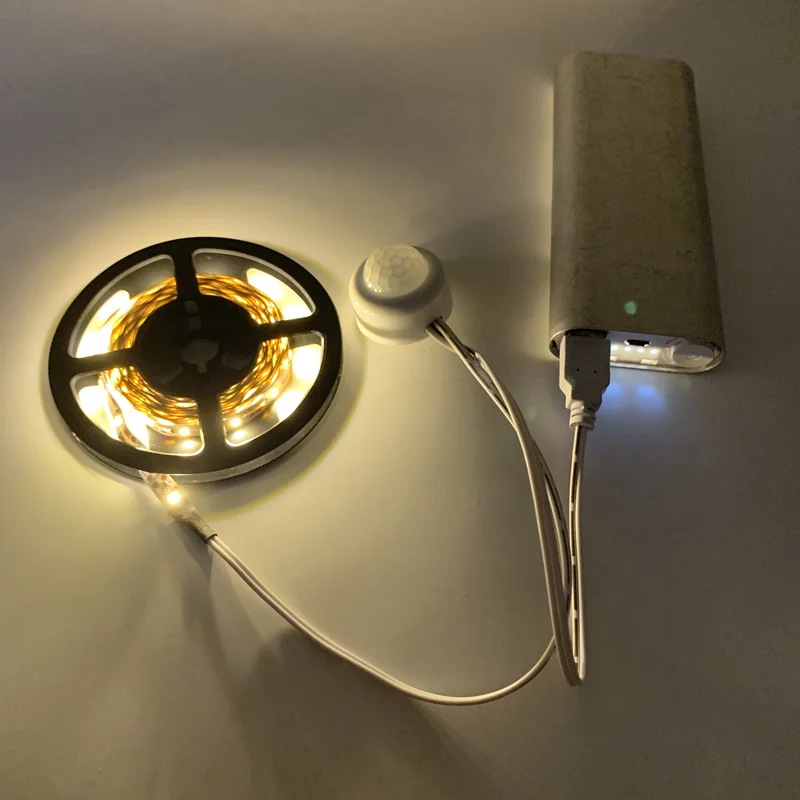 5V PIR Motion Sensor LED Night Light 2835 SMD LED Strip Sensor Light USB LED Strip lamp Closet Wardrobe Stairs LED Light Lamp
5V PIR Motion Sensor LED Night Light 2835 SMD LED Strip Sensor Light USB LED Strip lamp Closet Wardrobe Stairs LED Light Lamp