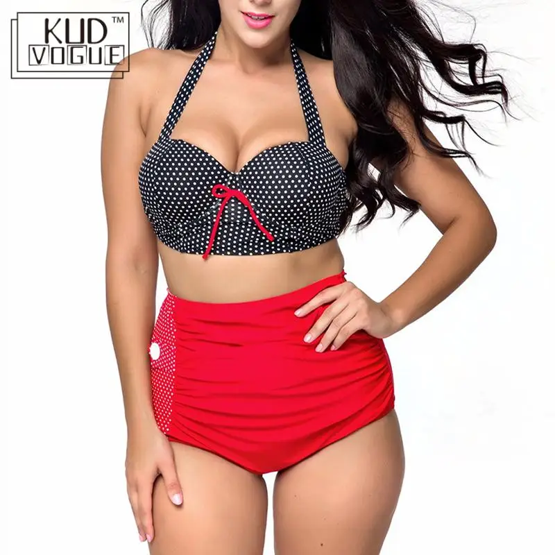 Swimwear Women Plus Size Swimsuit High Waist Vintage Bikini Bathing Suit 2019 Retro Bikini Set Large Size Swimsuit
Swimwear Women Plus Size Swimsuit High Waist Vintage Bikini Bathing Suit 2019 Retro Bikini Set Large Size Swimsuit