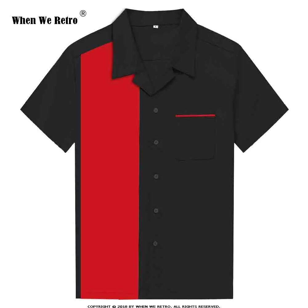 When We Retro Black and Red Patchwork Men Shirt ST110 2021 Summer Vintage casual shirt men camisas hombre manga corta
When We Retro Black and Red Patchwork Men Shirt ST110 2021 Summer Vintage casual shirt men camisas hombre manga corta