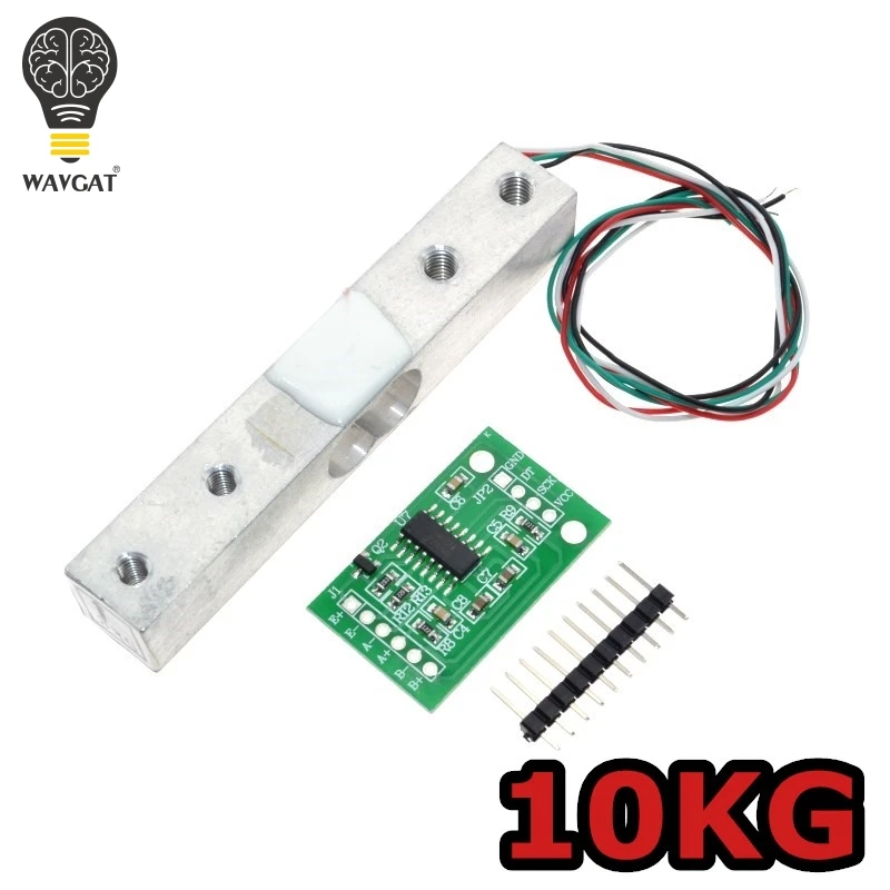 WAVGAT Digital Load Cell Weight Sensor 10KG Portable Electronic Kitchen Scale + HX711 Weighing Sensors Ad Module
WAVGAT Digital Load Cell Weight Sensor 10KG Portable Electronic Kitchen Scale + HX711 Weighing Sensors Ad Module