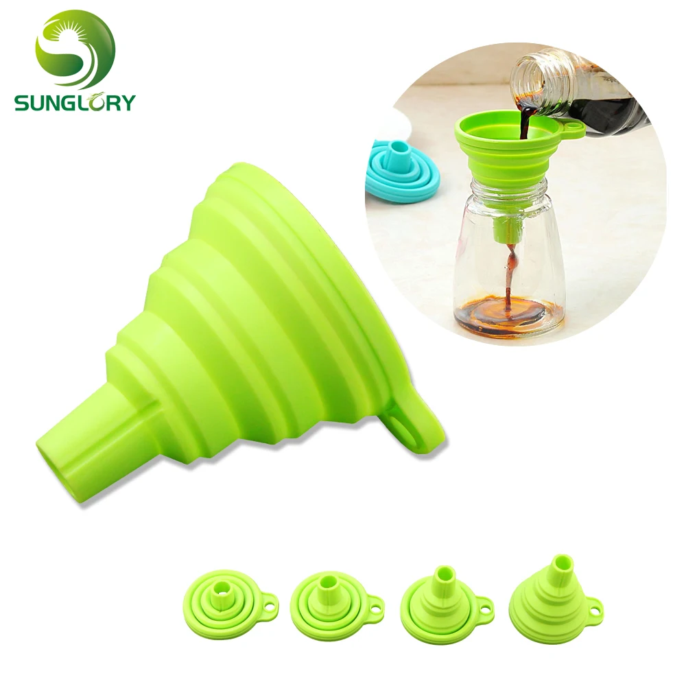 Mini Silicone Foldable Funnel Silicone Gel Foldable Collapsible Style Funnel Hopper Water Filler Tool Kitchen Accessories Gadget
Mini Silicone Foldable Funnel Silicone Gel Foldable Collapsible Style Funnel Hopper Water Filler Tool Kitchen Accessories Gadget