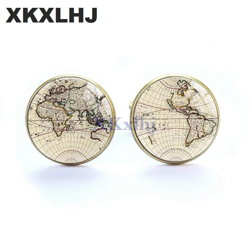 New World Map Pattern Cufflinks Men and Women Multicolored Earth Figure Shirt Business Cuff Links Personality Cufflinks Wedding
New World Map Pattern Cufflinks Men and Women Multicolored Earth Figure Shirt Business Cuff Links Personality Cufflinks Wedding
