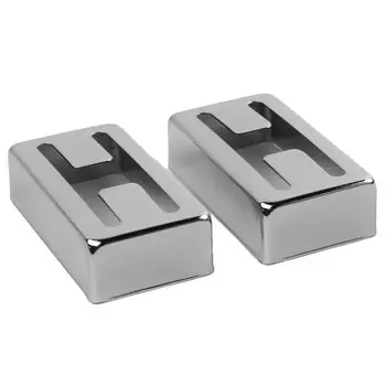 New 1 pair H hole Humbucker Covers for Gretsch Filtertron style pickup, Silver 
New 1 pair H hole Humbucker Covers for Gretsch Filtertron style pickup, Silver