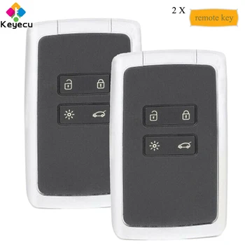 KEYECU Pair Remote Control Car Key With 4 Buttons & 433MHz - FOB for Renault Espace 5, Megane 4, Talisman 2016 2017 2018 2019
KEYECU Pair Remote Control Car Key With 4 Buttons & 433MHz - FOB for Renault Espace 5, Megane 4, Talisman 2016 2017 2018 2019