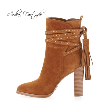 Arden Furtado 2019 autumn winter chunky heels boots black brown cross tied round toe woman shoes ladies
Arden Furtado 2019 autumn winter chunky heels boots black brown cross tied round toe woman shoes ladies