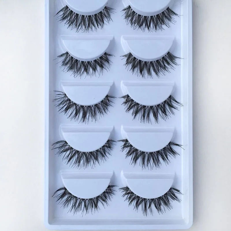 YOKPN New Natural Cross False Eyelashes Transparent Stems Soft Fake Lashes Handmade Eyelashes Extension Makeup Tools 5 Pairs
YOKPN New Natural Cross False Eyelashes Transparent Stems Soft Fake Lashes Handmade Eyelashes Extension Makeup Tools 5 Pairs