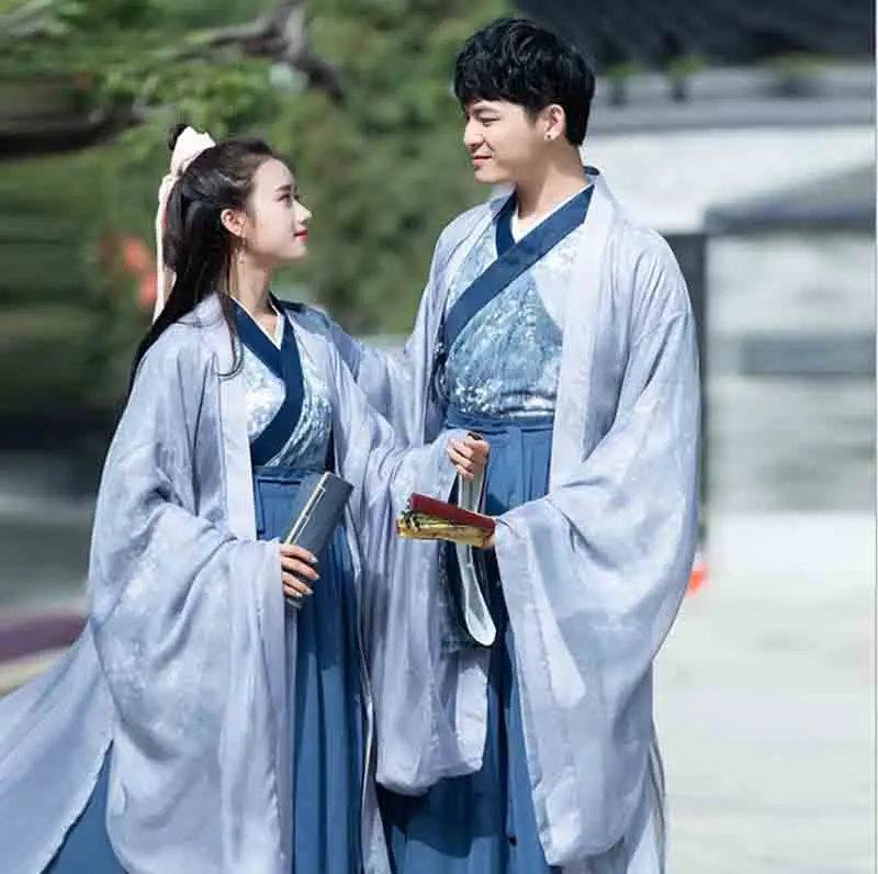 Couples Costume Hanfu Ancient Chinese Vintage Blue Sets Fantasia Adult Halloween Cosplay Costume For Men&Women Plus Size 2XL
Couples Costume Hanfu Ancient Chinese Vintage Blue Sets Fantasia Adult Halloween Cosplay Costume For Men&Women Plus Size 2XL