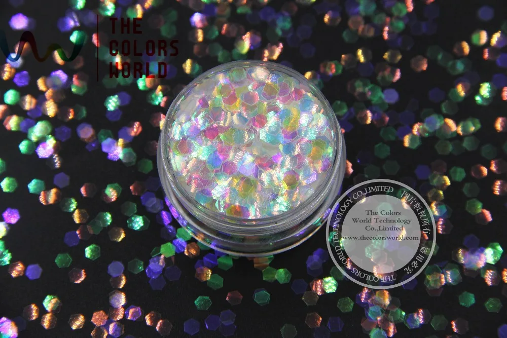 TCR22 American Fantasy Iridescent Colorful glitter dust Hexagon Shape 3MM Size for nail Art or other DIY decoration
TCR22 American Fantasy Iridescent Colorful glitter dust Hexagon Shape 3MM Size for nail Art or other DIY decoration