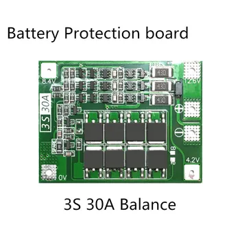 

3S 30A BMS Board Balance current 11.1V 12.6V 18650 Lithium Battery Protection Board with equalization Drive drill 30A current