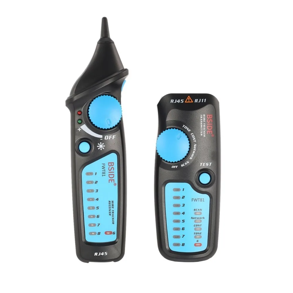 BSIDE FWT81 Handheld Wire Tracker RJ45 RJ11 Network LAN Cable Tester Telephone Line Detector Tester Line Finder