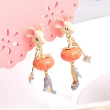 Juicy Grape 925 Silver Needle Earrings Hand Painted Enamel Cute Mouse Stud Earrings Pumpkin Crystal Shoe Earrings For Women
Juicy Grape 925 Silver Needle Earrings Hand Painted Enamel Cute Mouse Stud Earrings Pumpkin Crystal Shoe Earrings For Women
