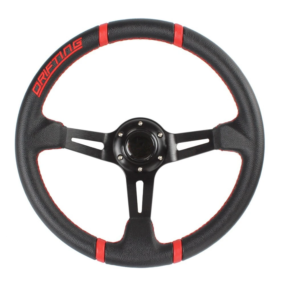 350mm Universal PVC Leather Racing Steering Wheel Deep Corn Driftin Sport Steering Wheel Water-Proof Slip-Resistant
350mm Universal PVC Leather Racing Steering Wheel Deep Corn Driftin Sport Steering Wheel Water-Proof Slip-Resistant