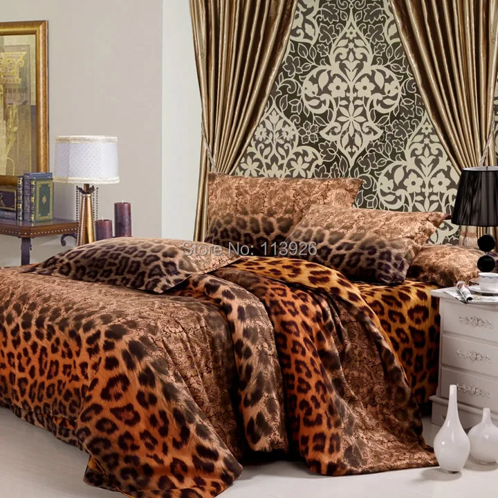 Fashion cotton sanded 100% four piece set leopard print bedding duvet cover active thickening fashion 100% cotton home textile
Fashion cotton sanded 100% four piece set leopard print bedding duvet cover active thickening fashion 100% cotton home textile
