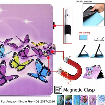 Case For Amazon Kindle Fire HD8 2017 7th Generation 8 inch Tablet Case PU Leather Smart Cover for Kindle Fire HD8 2016 6th Shell
Case For Amazon Kindle Fire HD8 2017 7th Generation 8 inch Tablet Case PU Leather Smart Cover for Kindle Fire HD8 2016 6th Shell