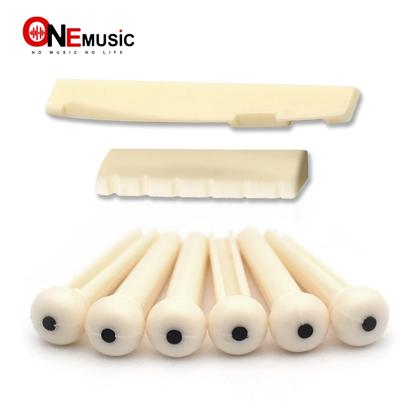 1 Set MF 6 String Plastic Acoustic Guitar Bridge Nut/Saddle + Slotted Bridge Pin with Dots ABS Plastic Guitar Parts Accessories
1 Set MF 6 String Plastic Acoustic Guitar Bridge Nut/Saddle + Slotted Bridge Pin with Dots ABS Plastic Guitar Parts Accessories