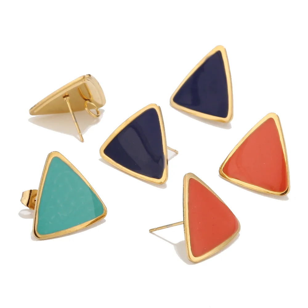 10pcs/lot mixed color Stainless Steel Ear Stud Components Stud triangle drawing Earring Post
10pcs/lot mixed color Stainless Steel Ear Stud Components Stud triangle drawing Earring Post