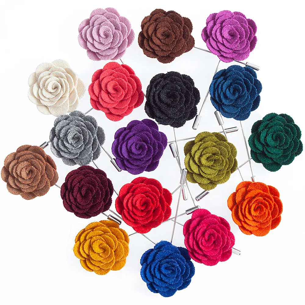 HOT Handmade Flower Brooch Pin Solid Velvet Cloth Fabric Flower Lapel X Accessories 18 Colors Pins For Shirt Collar Men's Suit
HOT Handmade Flower Brooch Pin Solid Velvet Cloth Fabric Flower Lapel X Accessories 18 Colors Pins For Shirt Collar Men's Suit
