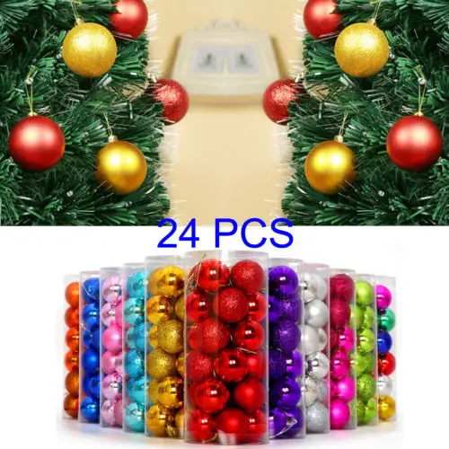 24Pcs/Lot Christmas Tree Xmas Balls Decoration Baubles Hanging Party Wedding Ornament Pretty Christmas Bells
24Pcs/Lot Christmas Tree Xmas Balls Decoration Baubles Hanging Party Wedding Ornament Pretty Christmas Bells