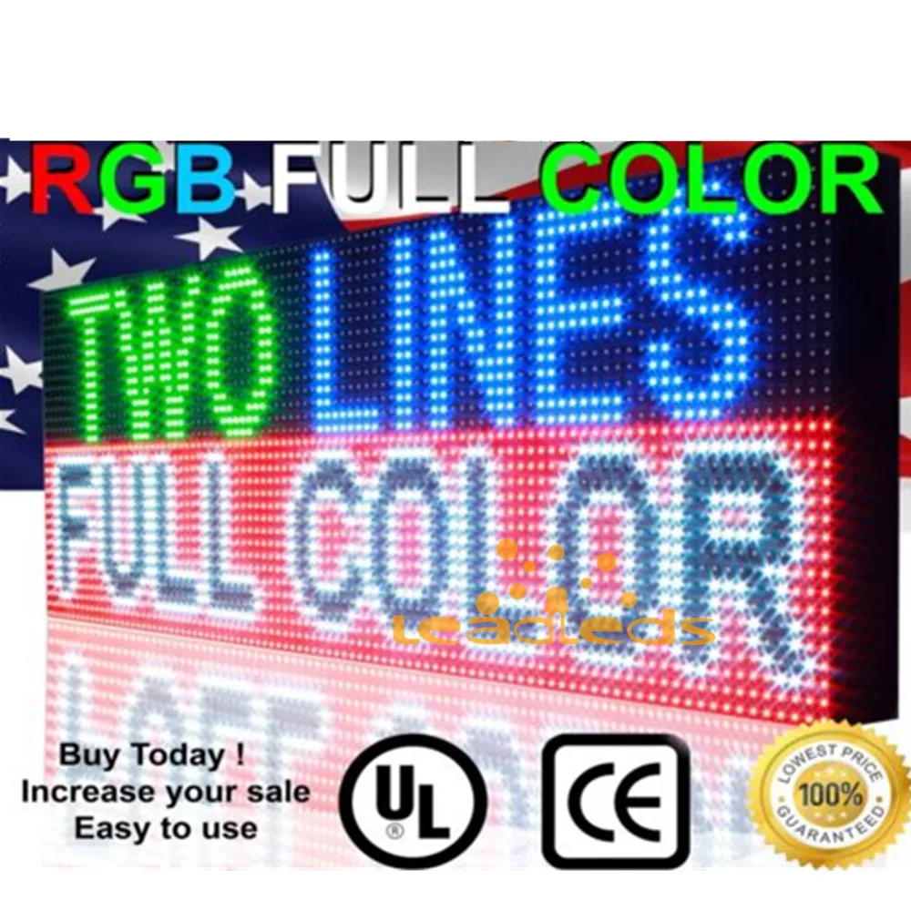 54x16inch Full Color RGB Outdoor Waterproof 10MM HD Wifi+U disk Programmable Scrolling Message Street Multi-line Led Sign board
54x16inch Full Color RGB Outdoor Waterproof 10MM HD Wifi+U disk Programmable Scrolling Message Street Multi-line Led Sign board