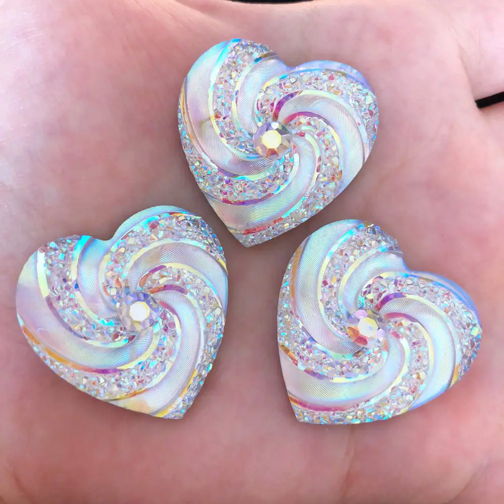 Hot DIY 8PCS 30mm AB Resin Heart Flatback Rhinestone Spiral Wind Wedding Buttons F257*2
Hot DIY 8PCS 30mm AB Resin Heart Flatback Rhinestone Spiral Wind Wedding Buttons F257*2