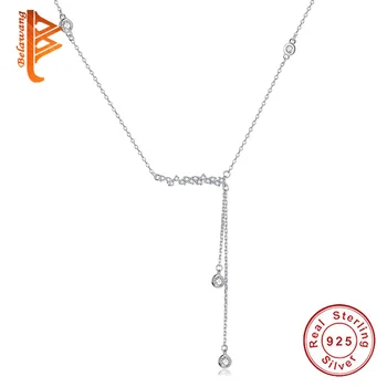 Luxury Elegant 925 Sterling Silver Asymmetry Pendant Cubic Zircon Ball Tassel Chain Necklace For Women Clavicle Chain Jewelry
Luxury Elegant 925 Sterling Silver Asymmetry Pendant Cubic Zircon Ball Tassel Chain Necklace For Women Clavicle Chain Jewelry