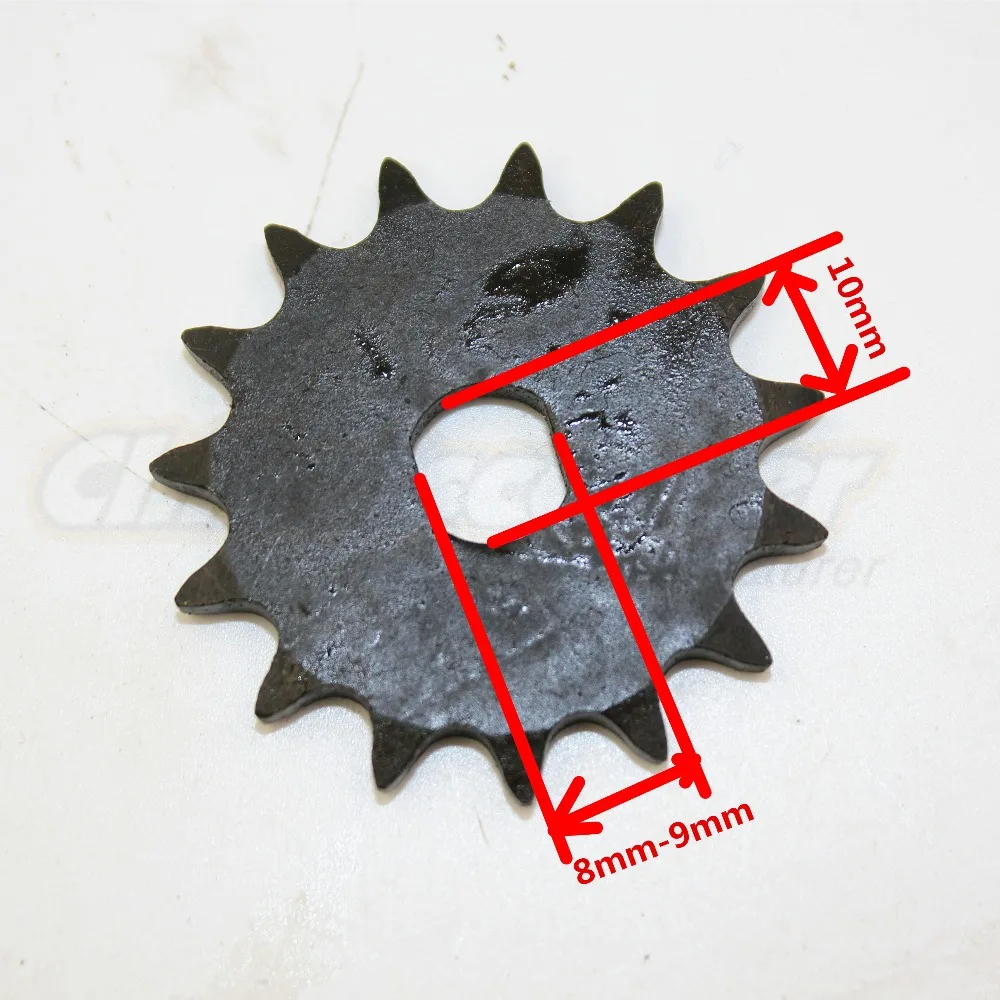 Electric Scooter Motor Sprocket T8F 15 Teeth Chain Sprocket Scooter Front Sprocket for T8F Chain Motor Pinion(Scooter Parts)
Electric Scooter Motor Sprocket T8F 15 Teeth Chain Sprocket Scooter Front Sprocket for T8F Chain Motor Pinion(Scooter Parts)