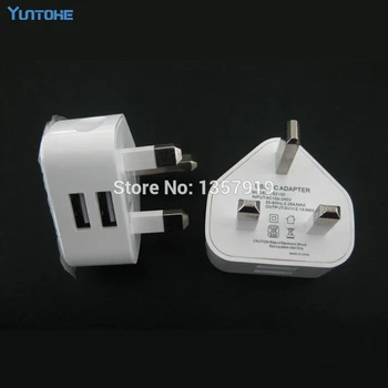 UK Plug Charger Adpater 5V 2.1A CE Certificated 2 USB Ports Wall Charger AC Adapter for iPhone /Samsung /Sony etc
UK Plug Charger Adpater 5V 2.1A CE Certificated 2 USB Ports Wall Charger AC Adapter for iPhone /Samsung /Sony etc