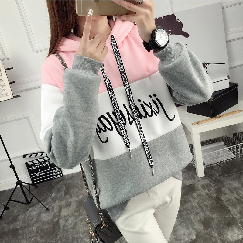 2018 New Sweatshirt Women Hoodie Fashion Pull Hip Hop Hoodie Women Traksuit Fleece Pullover Hoody Pink Hoodie Womens Clothing
2018 New Sweatshirt Women Hoodie Fashion Pull Hip Hop Hoodie Women Traksuit Fleece Pullover Hoody Pink Hoodie Womens Clothing
