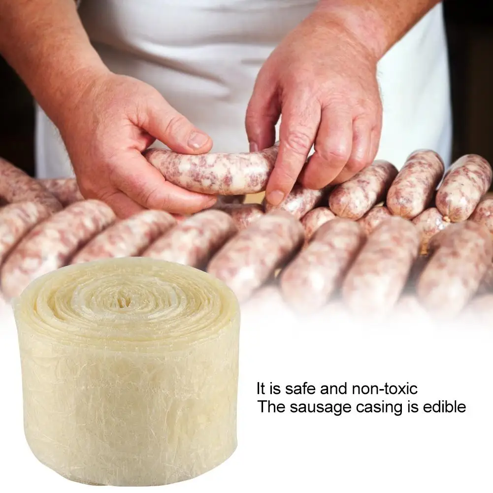 TTLIFE 50mm Edible Sausage Packaging Tools Sausage Tube Casing for Sausage Maker Machine Hot Dog Hamburger Cooking Tools
TTLIFE 50mm Edible Sausage Packaging Tools Sausage Tube Casing for Sausage Maker Machine Hot Dog Hamburger Cooking Tools