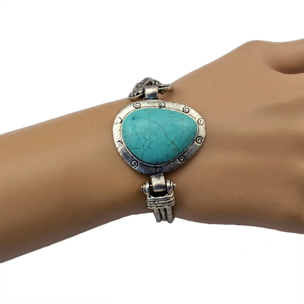 Ethnic Tibetan Jewelry Metal Bracelets Bangles Green Stone Geometric Bead Nation Bohemian Summer Style Bracelets For Women Men
Ethnic Tibetan Jewelry Metal Bracelets Bangles Green Stone Geometric Bead Nation Bohemian Summer Style Bracelets For Women Men